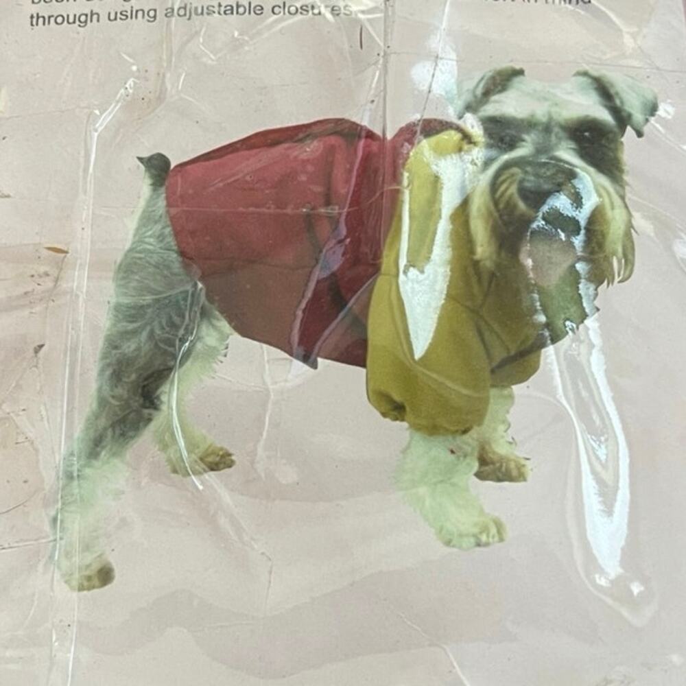 MaxWear Dog Coat Fall Apparel Burgundy Mustard Pet Loose Fitting Sweater Medium